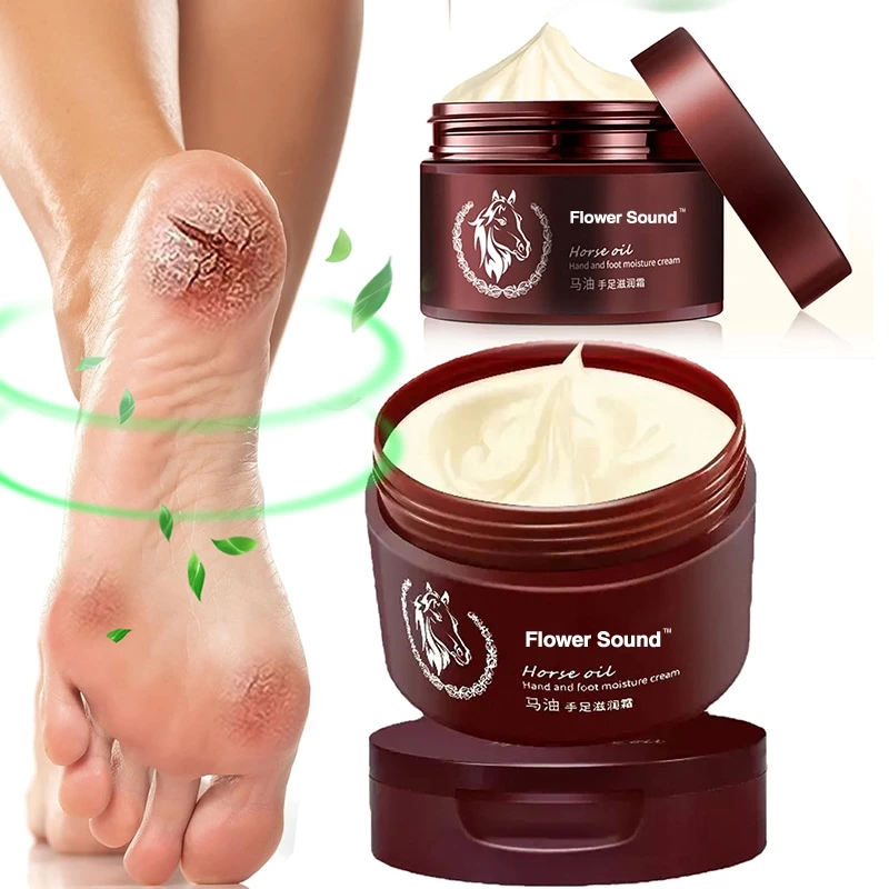 120g Horse Oil Foot Cream for Dry, Rough & Cracked Feet